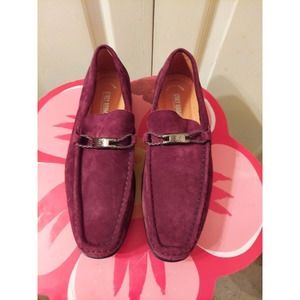 Stacy Adams Men's Burgundy Suede Shoes. 10 W. Brand New Without Box.